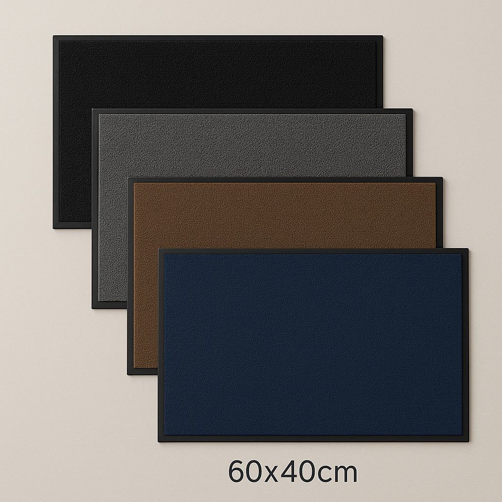 Tapete Entrada Capacho Vinil PVC Antiderrapante Lavável 60x40cm Resistente 12mm Colorido