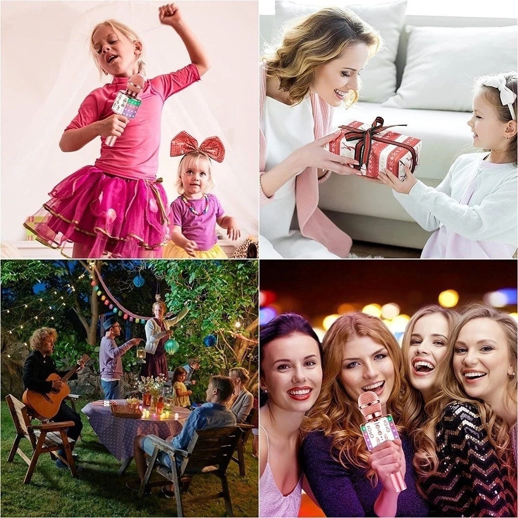 WS-858 - Microfone Infantil de Brinquedo Educacional para Crianças