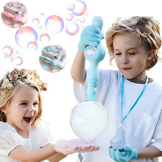 Brinquedo Lança Bolha Sabao Varinha Arminhas Magica Azul Rosa Criança Luvas Máquina Fumaça