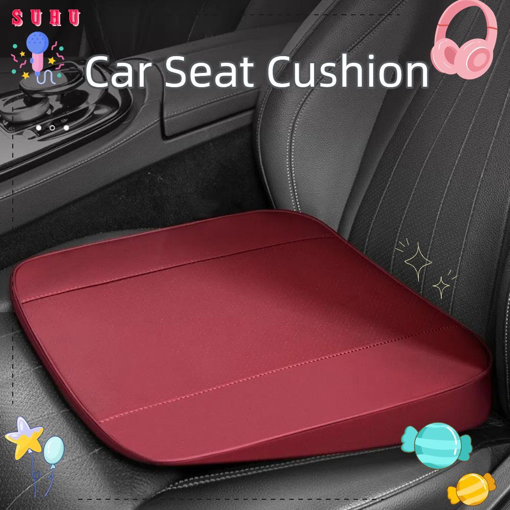 SUHU Reforço De Assento De Carro , Almofada Inclinada Para Aumento , Tapete Couro Antiderrapante Respirável