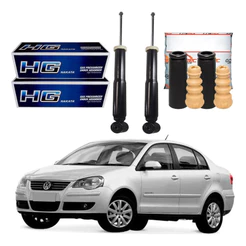 Kit Amortecedor Traseiro Polo Sedan 1.6 2.0 2007 A 2011