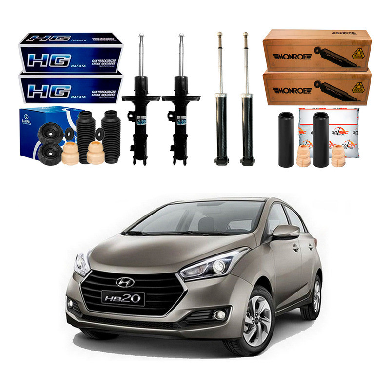 Kit Amortecedor Dianteiro Traseiro Hb20 1.0 1.6 2016 A 2019