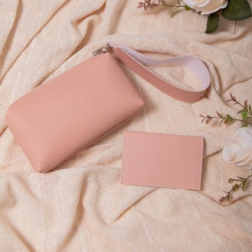 Kit Bolsa Feminina De Mão e Porta Cartão Clutch Lançamento