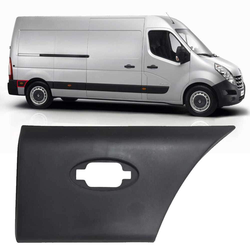 MOLDURA LATERAL TRASEIRA DIREITA COM FURO LANTERNA APOS A RODA RENAULT MASTER 2.3 16V 2014 A 2021 768F30007R