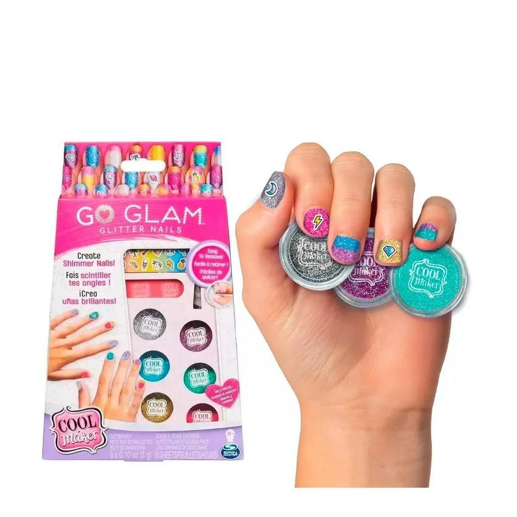Conjunto Pintura De Unhas Go Glam Glitter Nails Sunny 2134