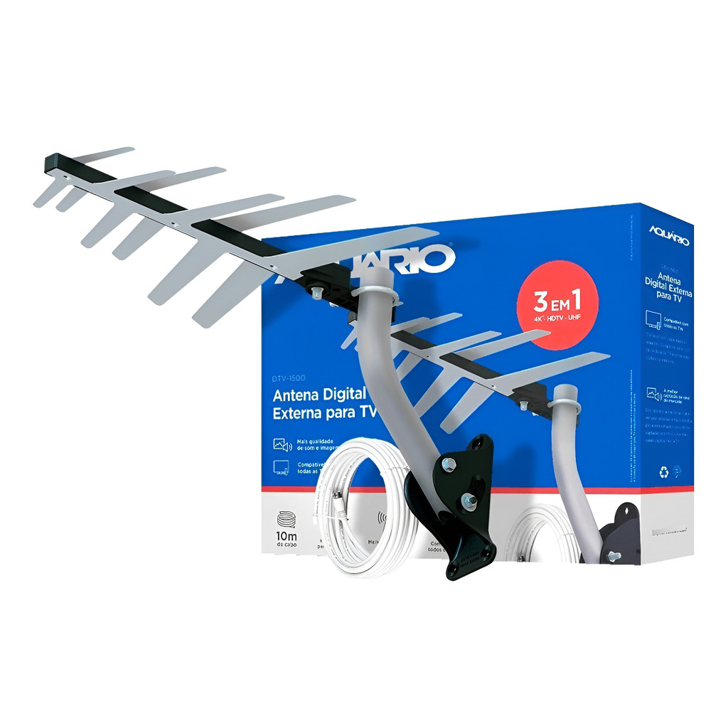 Antena Externa Digital Aquário Dtv-1500