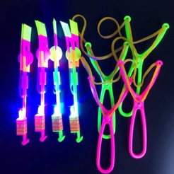 Avatar Voador De Led Com Estilingue Foguete Helicóptero Brinquedo de Criança