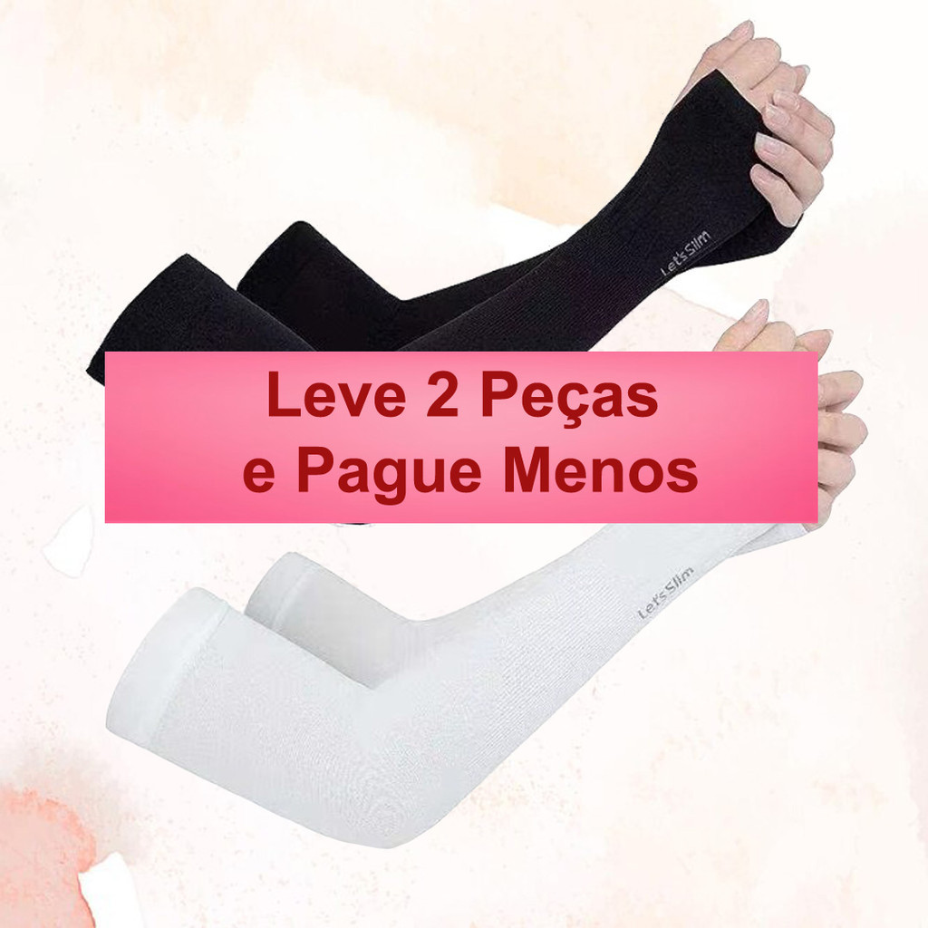 Kit 2 Pares de Manguitos Proteção UV Solar (Mangote) – Segunda Pele Esportiva Unissex