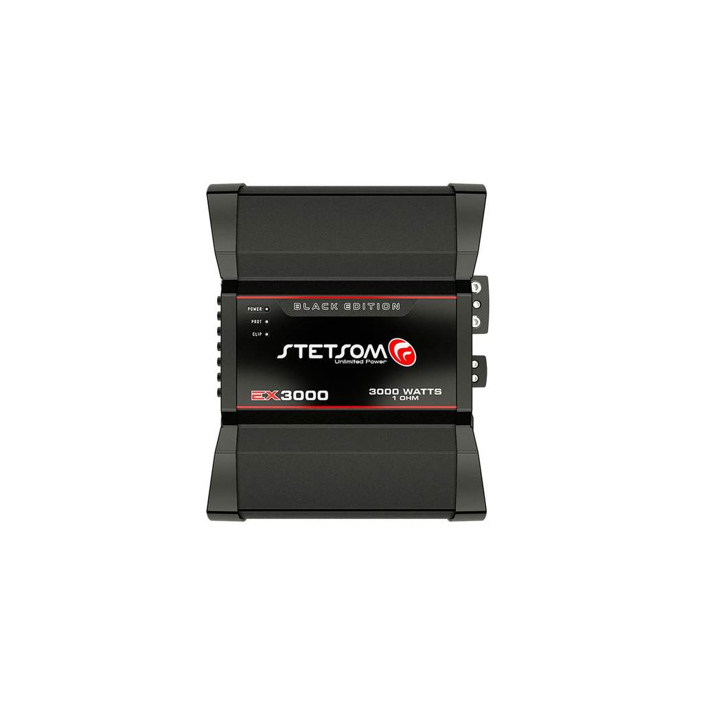 MODULO AMPLIFICADOR STETSOM EX 3000 BLACK EDITION 1 CANAL POTENCIA 3.000W RMS