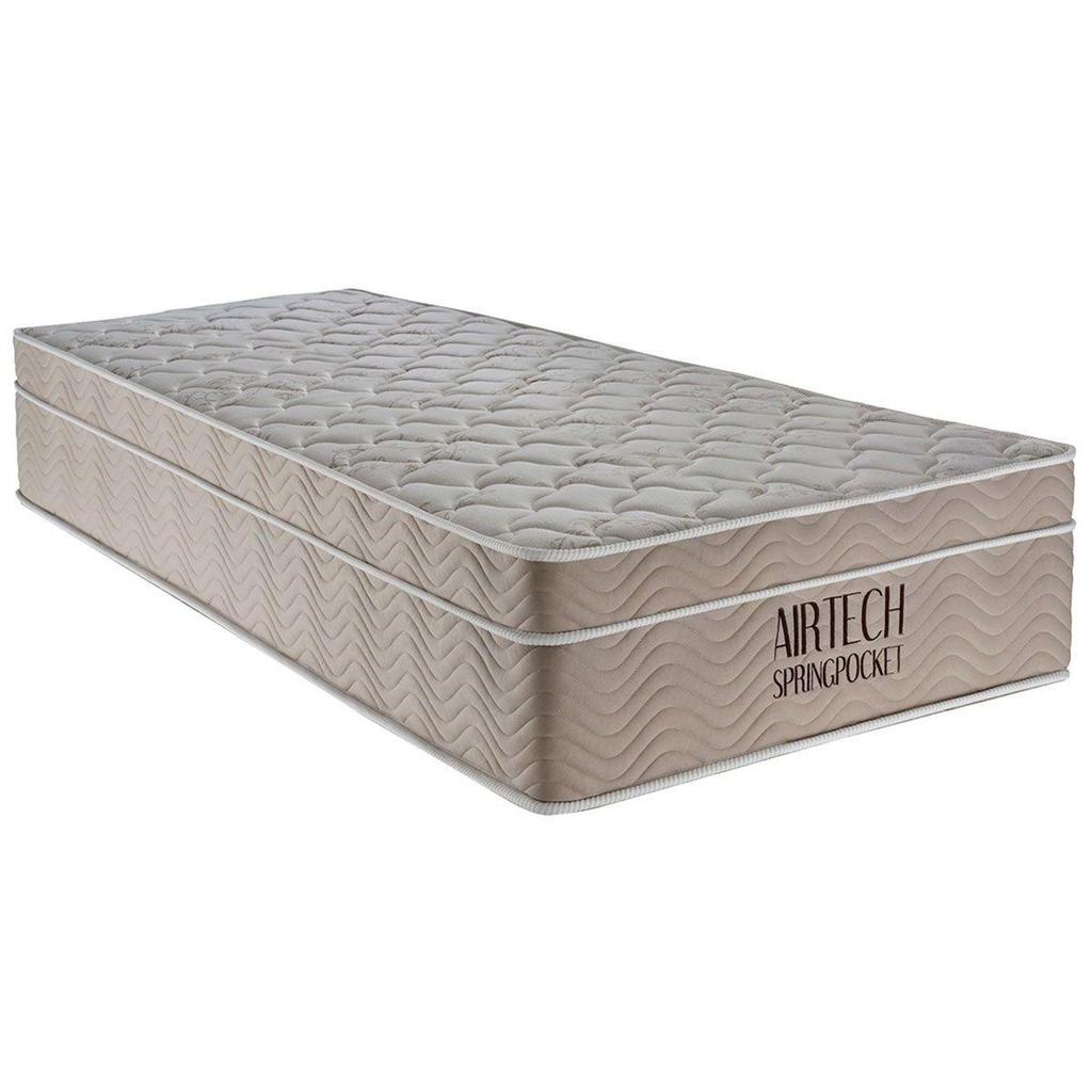 Colchão Solteiro Molas MasterPocket Ensacadas Super Airtech Spring OrtoPillow (88x188x25) - Ortobom em Oferta na Shopee