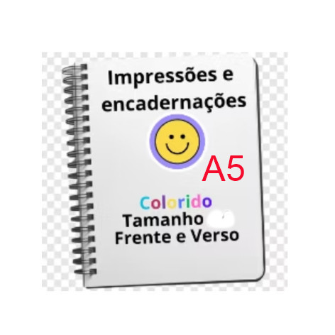 Lote a partir de 10 unidades colorido A5 apostila, livros desenhos Valor unidade do mesmo arquivo