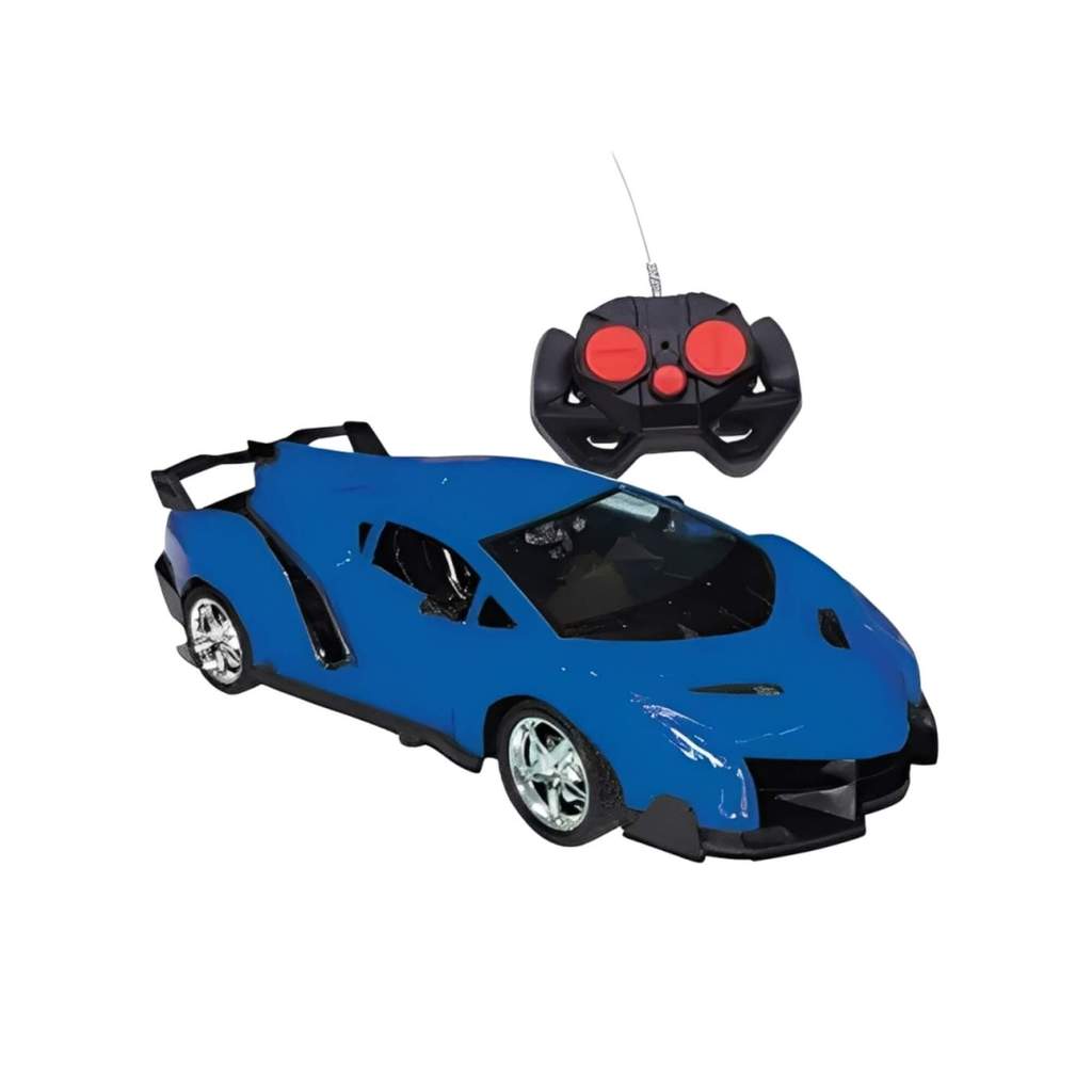 Brinquedo Infantil Carro Esportivo Azul com Controle Remoto, Luz e Som Zippy Toys - 11129 em Oferta na Shopee