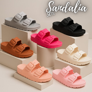 Sandália Feminina Papete Leve Confortável Antiderrapante Casual Plataforma Para Verão - Livia em Oferta na Shopee