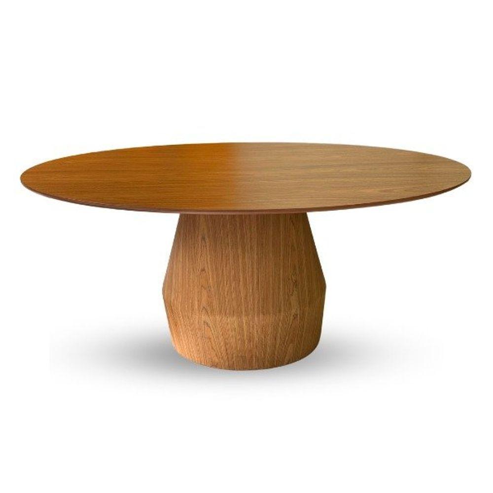 Mesa De Jantar Cone Balone 160x90 Cm Freijó Natural E Design Exclusivo em Oferta na Shopee