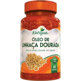 Óleo de linhaça Dourada 1000mg - 60 Cápsulas - Katiguá em Oferta na Shopee