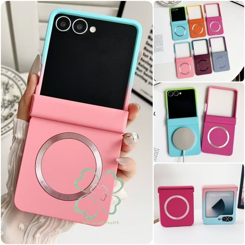 Capa magnética com dobradiça para Samsung Galaxy Z Flip 8