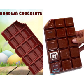 Bandeja de Chocolate 18x10cm - Elegância e Praticidade