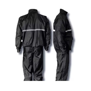 Kit Capa De Chuva Roupa Para Motoqueiros Ciclistas Motoboy Impermeável Calça Jaqueta C/ Capuz