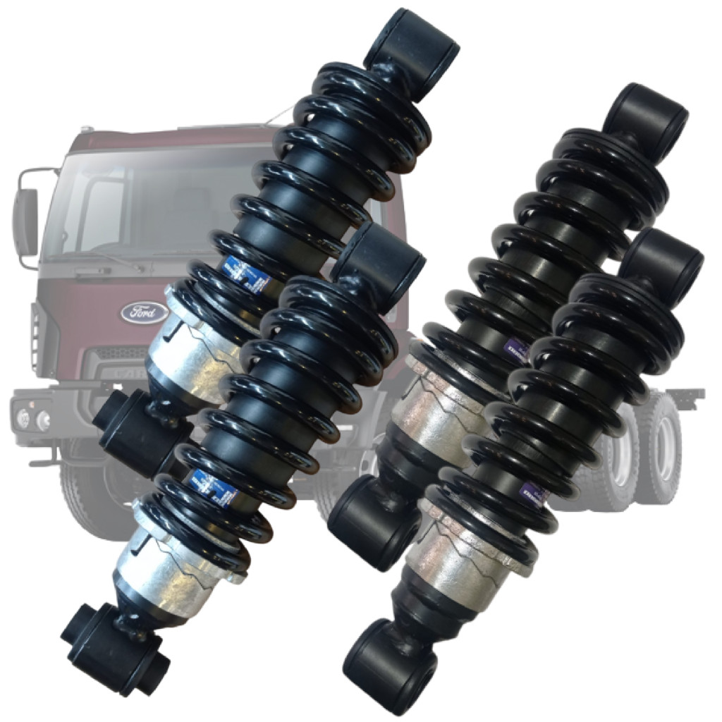 Kit Amortecedor Traseiro E Dianteiro Da Cabine Novo Ford Cargo 2629 2632 2842 4pç