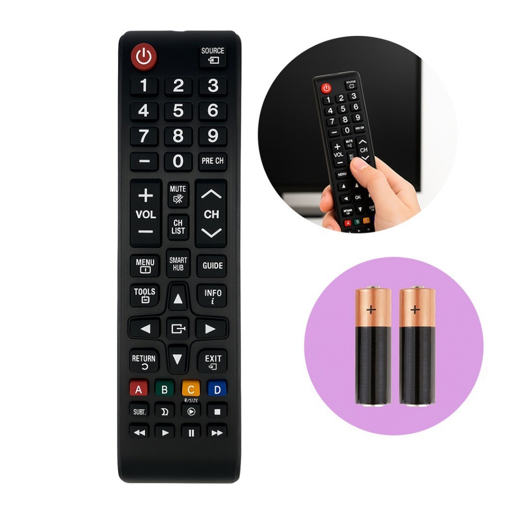 Controle Compatível Tv Samsung Smart Hub Plasma Lcd Led 4k Fbg - 7036/7028 Sky8008 Led Lcd Plasma 4K