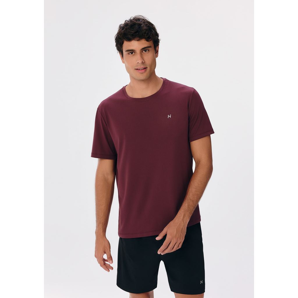 Camiseta Esportiva Masculina Manga Curta Com Refletivo Easy Care em Oferta na Shopee