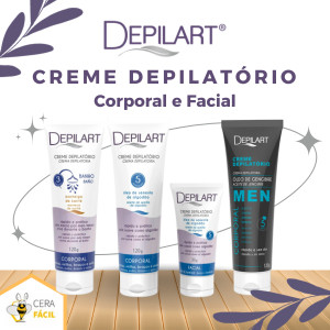 Creme depilatório corporal e facial Depilart