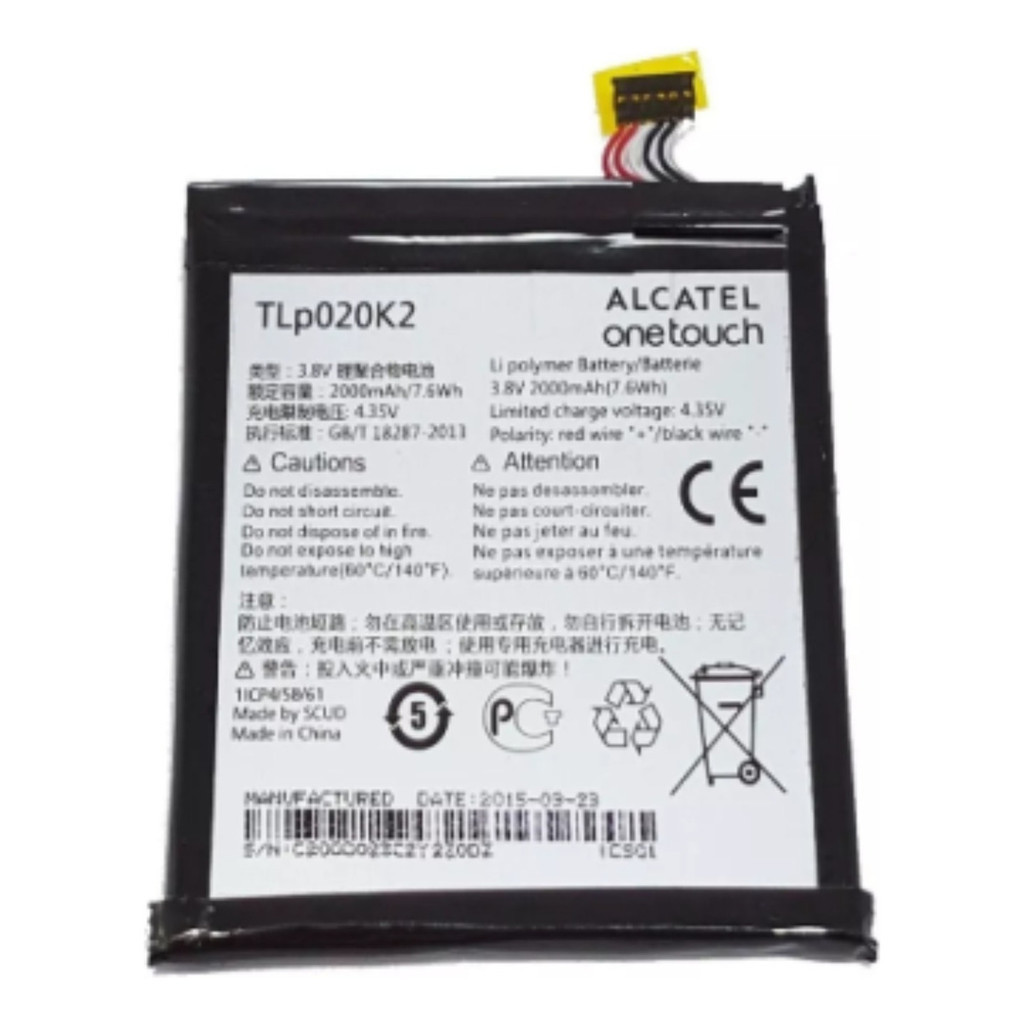Bateria Tlp020k2 Compatível Alcatel One Touch Idol 3 6039