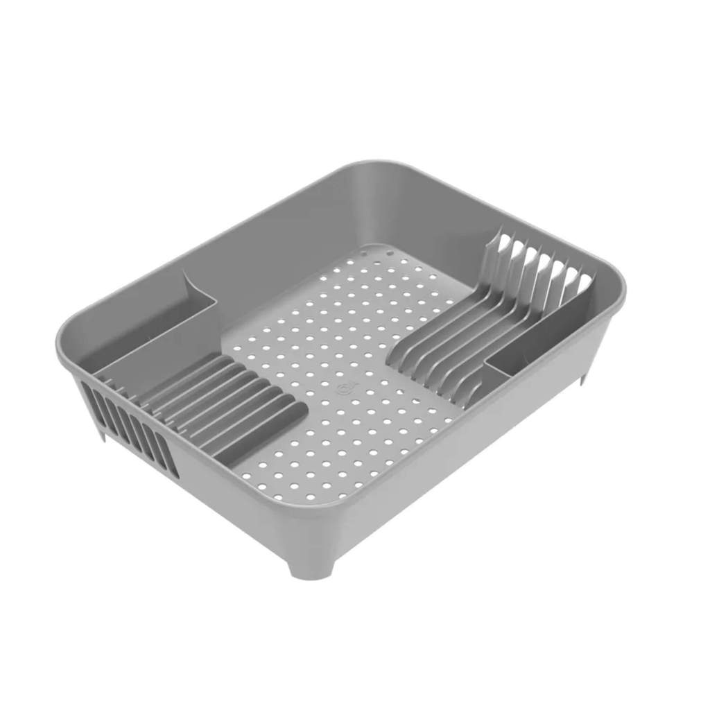 Escorredor de Louças 14 Pratos Coza Basic Cinza Frio Brinox - 10848/0499 em Oferta na Shopee