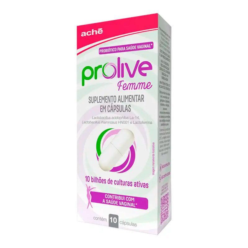 Suplemento Alimentar Prolive Femme 10 Cápsulas em Oferta na Shopee