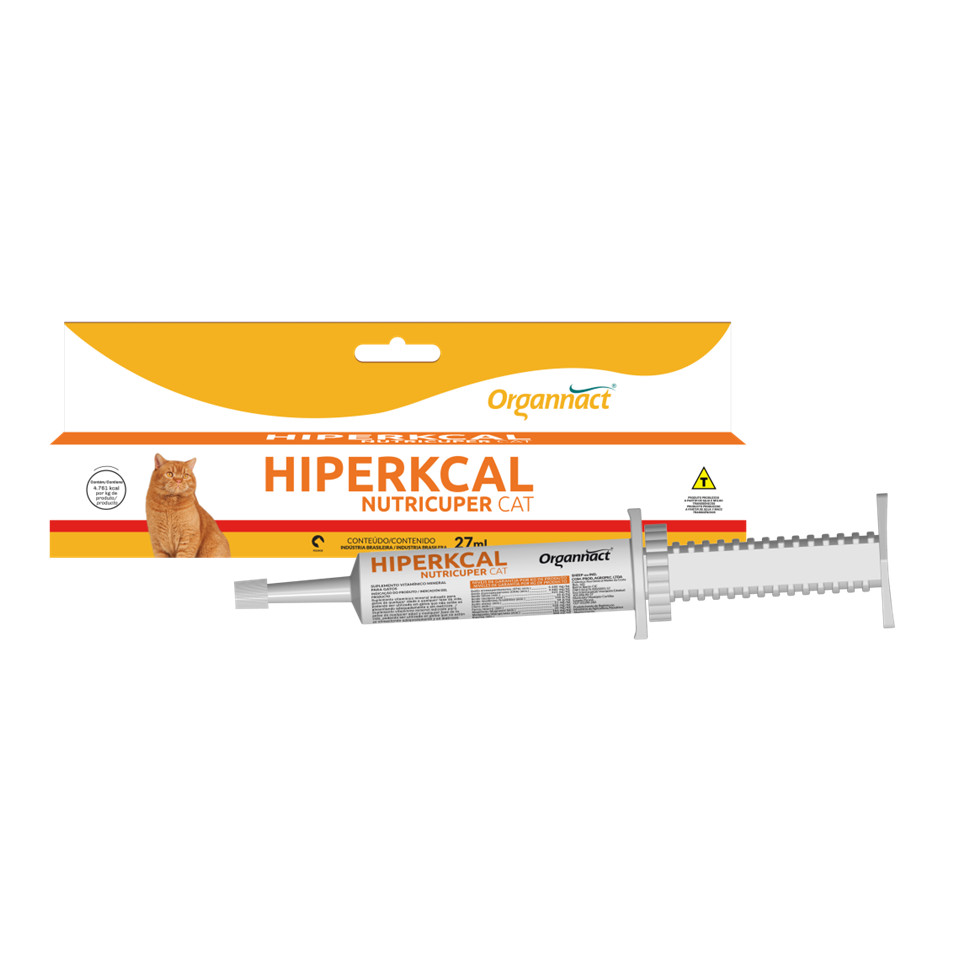 Hiperkcal Nutricuper Cat 30g Suplemento Organnact 27ml