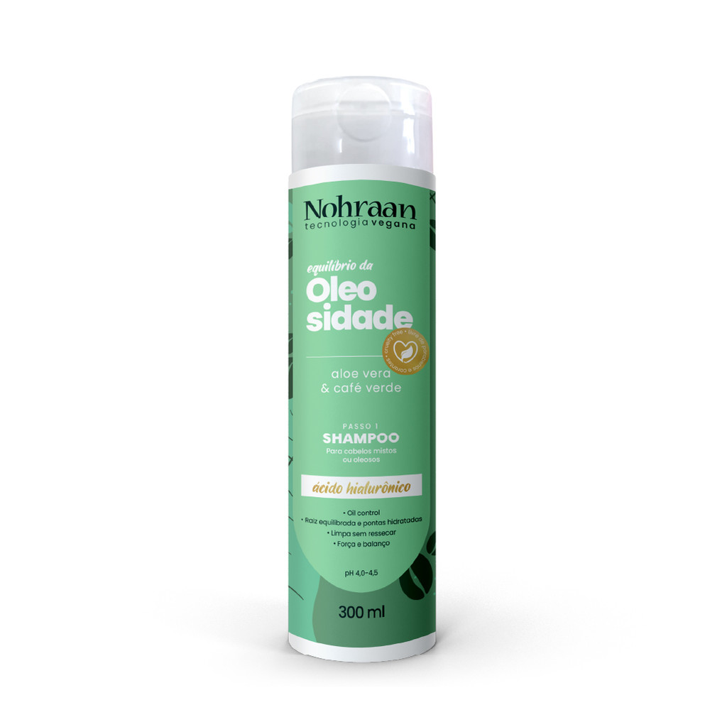Shampoo Vegano Controle de Oleosidade | Nohraan – 300ml