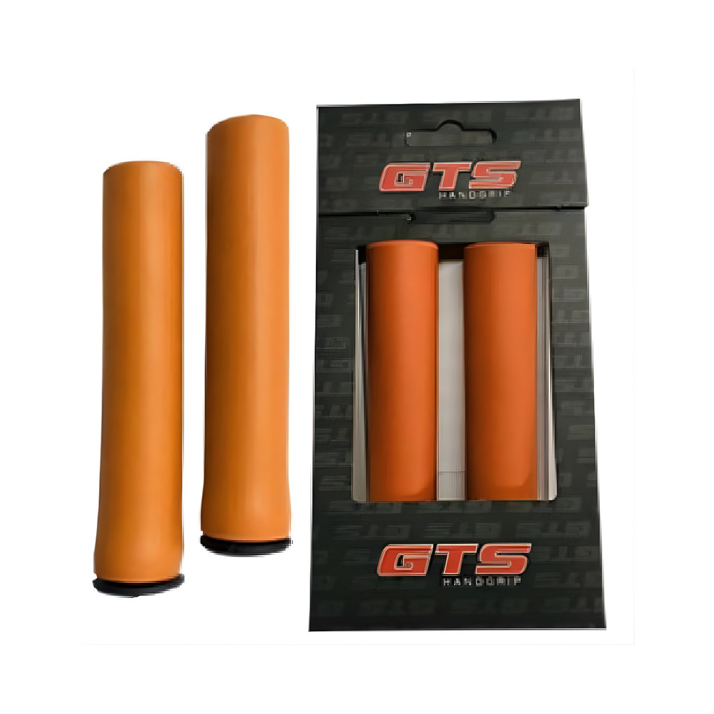 Manopla Silicone Gts Soft Bike Hand Grip Super Macia Cor Laranja em Oferta na Shopee
