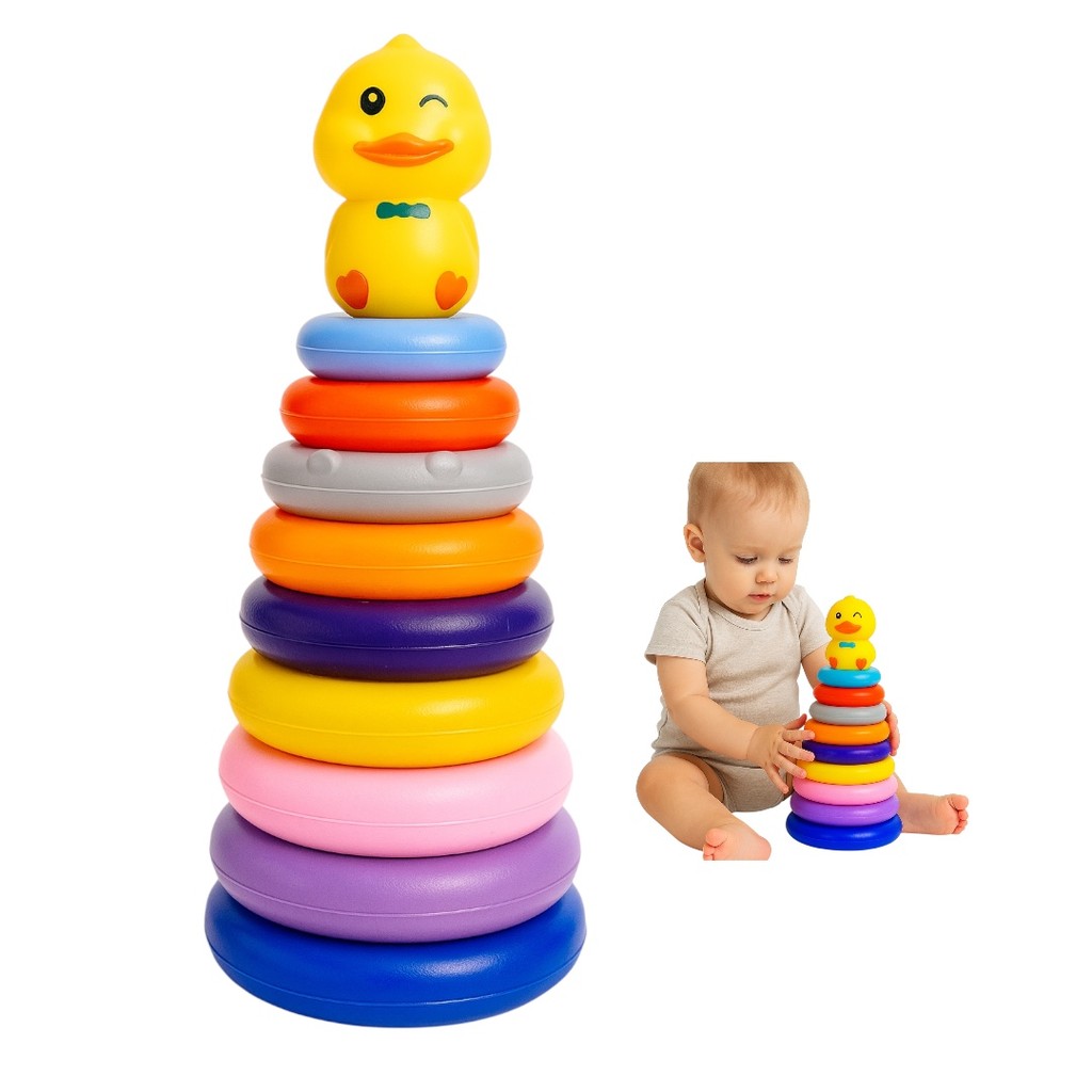 Brinquedo Pirâmide de Argolas: Onde Comprar | BuscaProdutos