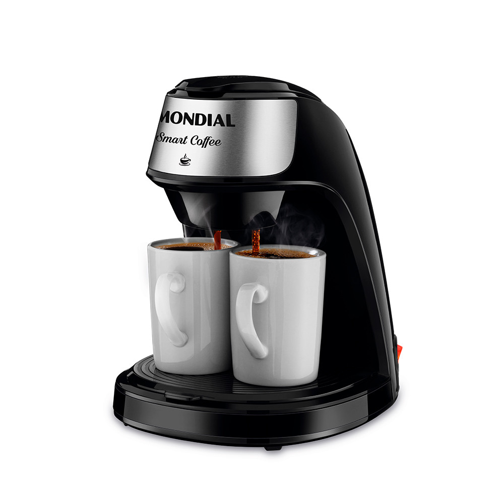 Cafeteira Elétrica Mondial Smart Coffe 500W C-42-2X-BI Preto/Inox em Oferta na Shopee
