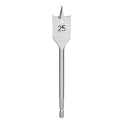 BROCA CHATA PARA MADEIRA, 25 X 150 MM, HASTE SEXTAVADA, 1PC // MTX