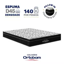 Colchão de Espuma D45 Ortobom Airtech Ortopillow 150 Casal 138cm