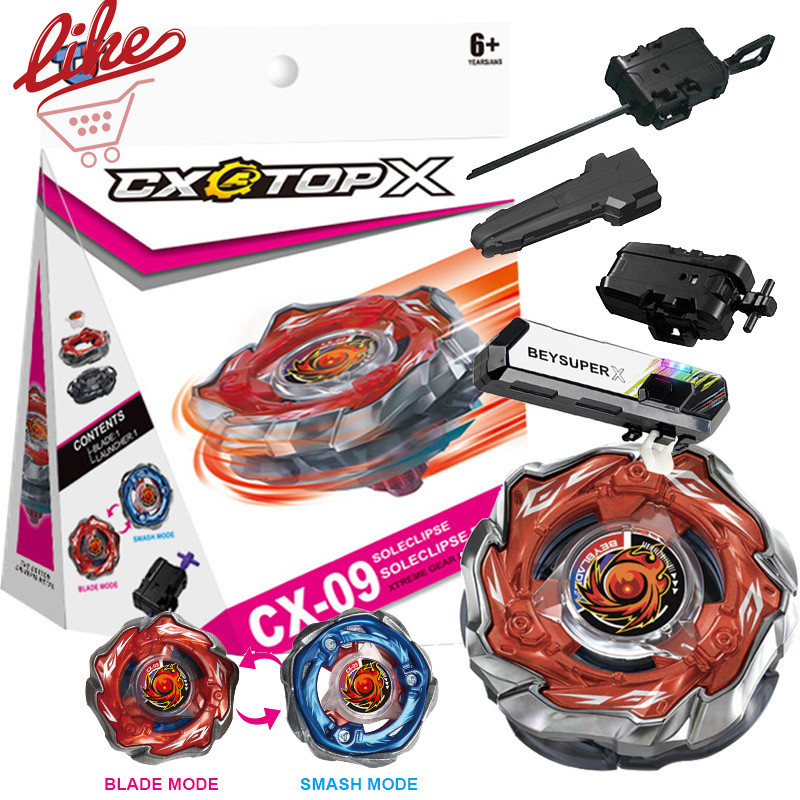 Beyblade X CX-09 Sol Eclipse Xtreme Com Lançador Led Grip Conjunto Para Explosão Criança Brinquedos Crianças Menino Pres