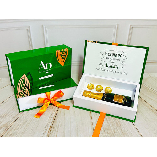 3 Caixas Semi Cartonada - Para Mini Chandon E Bombons Lembrancinhas