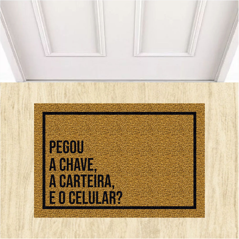 Tapete Capacho Pegou a Chave, a Carteira, e o Celular ?