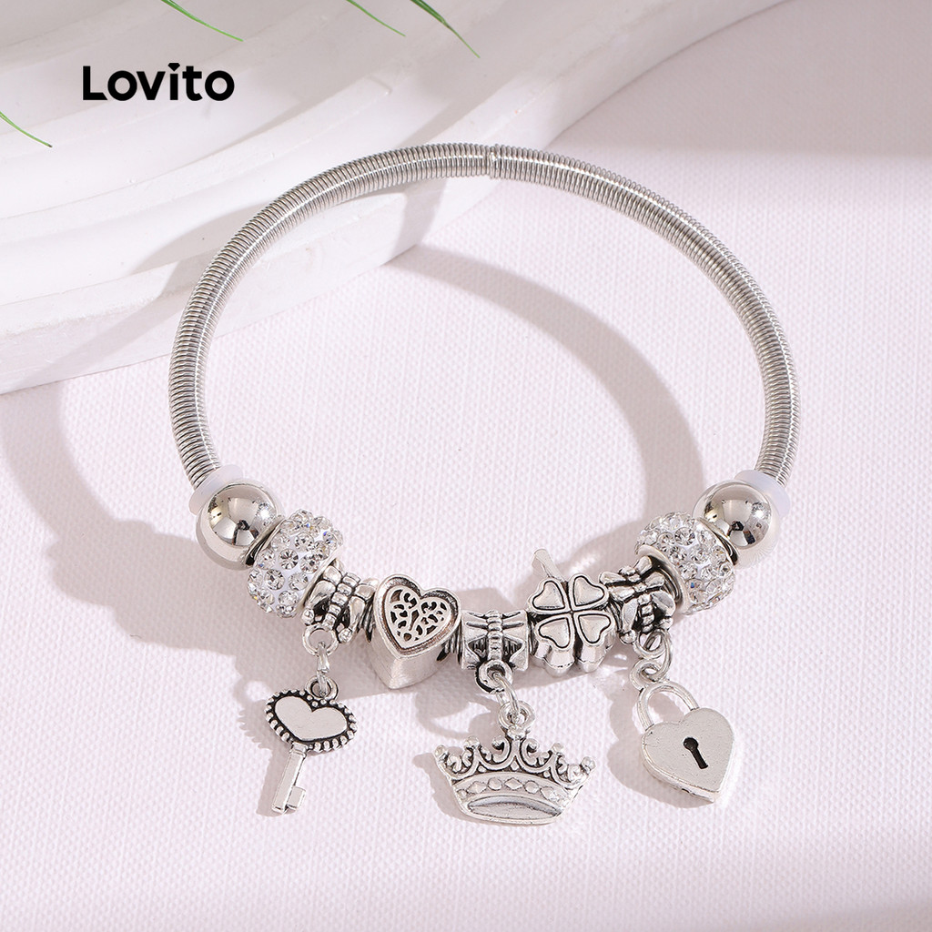 Lovito Pulseira Colorblock LCS28A40 em Oferta na Shopee