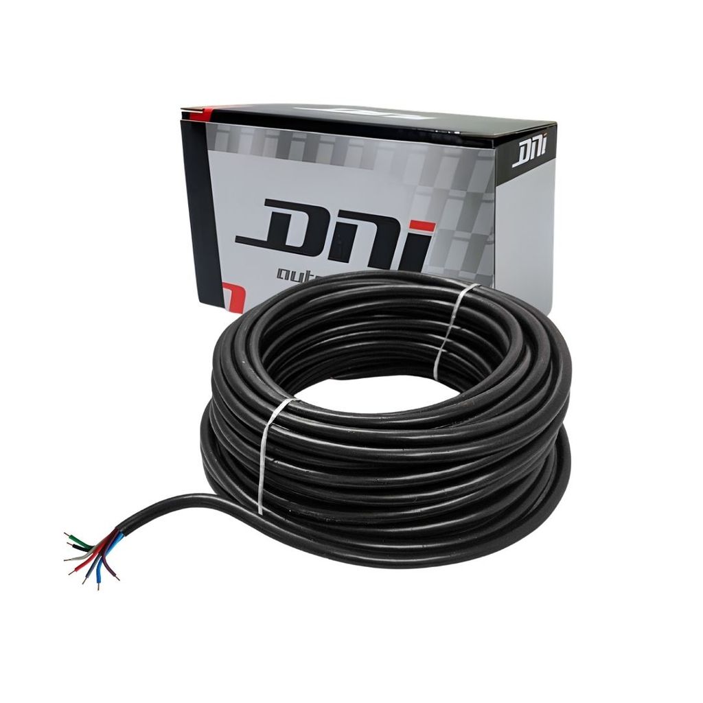 Cabo Tipo PP Flexível 7 Vias 1,5mm Cobre Para Instalação Automotiva 25 Metros Resistente HYBPP715 em Oferta na Shopee