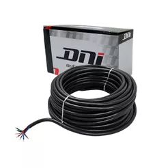 Cabo Tipo PP Flexível 7 Vias 1,5mm Cobre Para Instalação Automotiva 25 Metros Resistente HYBPP715