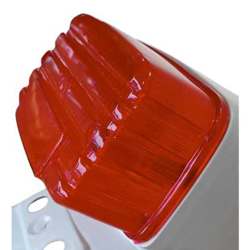Lente Lanterna Freio Traseiro CG 1983 1984 1985 1986 1987 1988 1989 Vermelha Stop Moto Honda