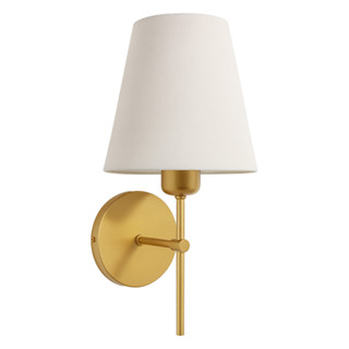 Arandela Luminaria de Parede Classica Dourada Cúpula Tecido Interna Quarto Cabeceira E27 em Oferta na Shopee