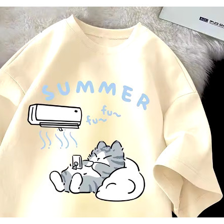 CAMISETA GEEK Style GaTo Calor Ar Condicionado Fun Fun   Premio  FSN ENVIO IMEDIATO em Oferta na Shopee