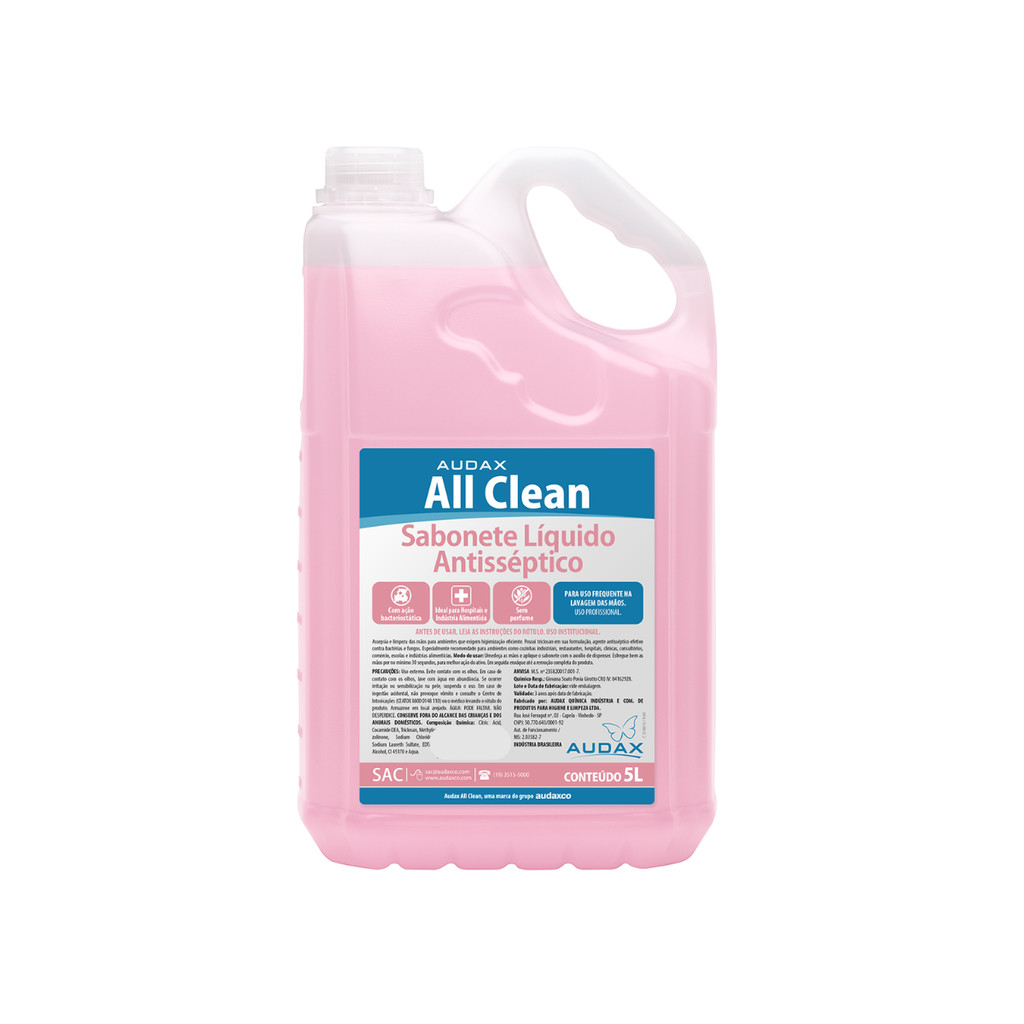 Sabonete Líquido Antisséptico 5L All Clean em Oferta na Shopee