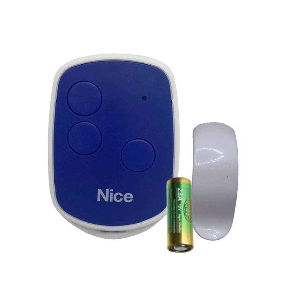 Controle Remoto para Alarme Cerca Learning Code Código Aberto Open Tech 433 Mhz  - Azul