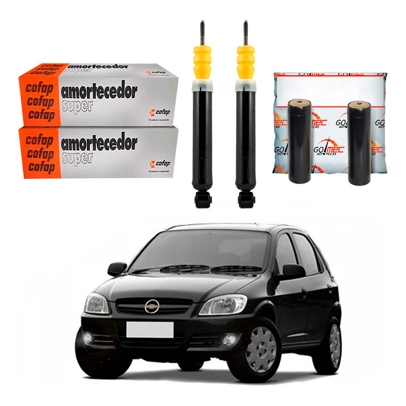 Kit Amortecedor Traseiro, Celta 1.0 2006 A 2012