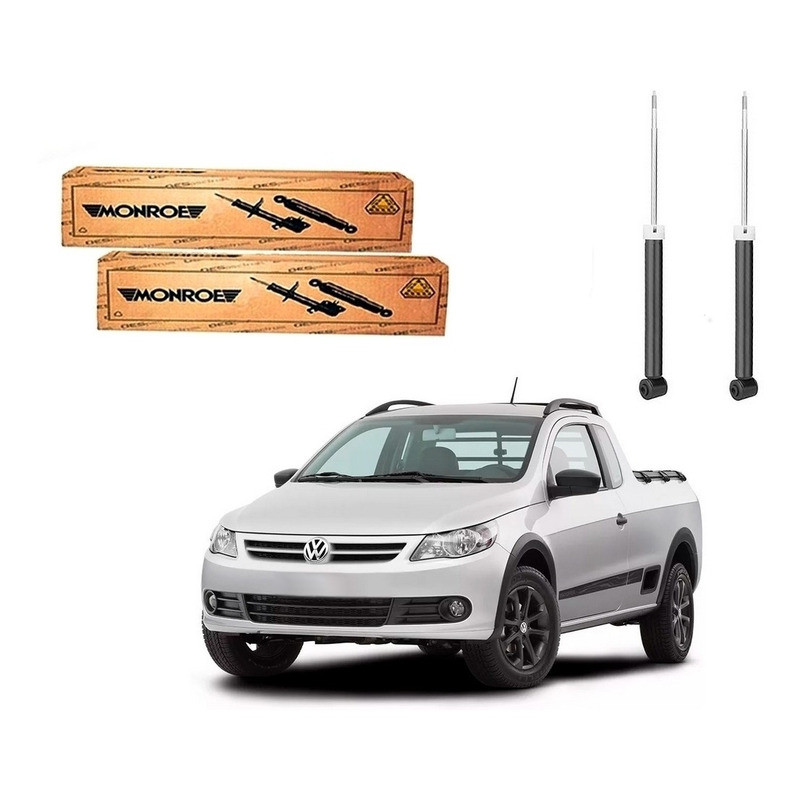 Par Amortecedor Traseiro, Saveiro G5 1.6 2009 A 2013