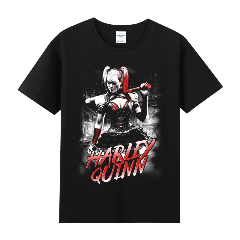 Camiseta Unissex Suicide Squad Harley Quinn Arlequina Estampa Colorida Confortável Divertida Estilosa Moda Geek